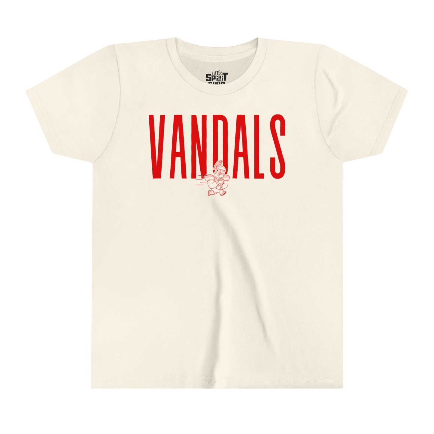 Vandals Mascot with Big Letters T-Shirt Red