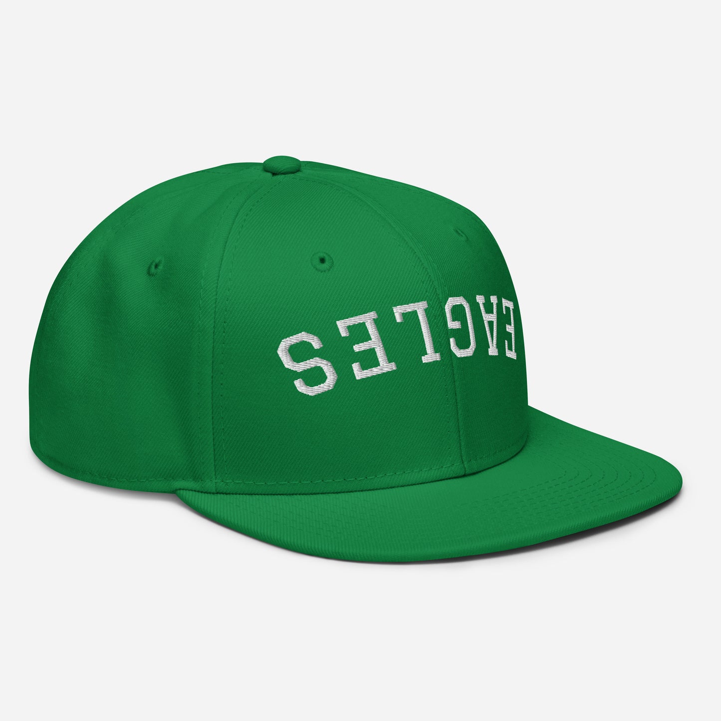 Upside-down Eagle Snapback Hat - Green