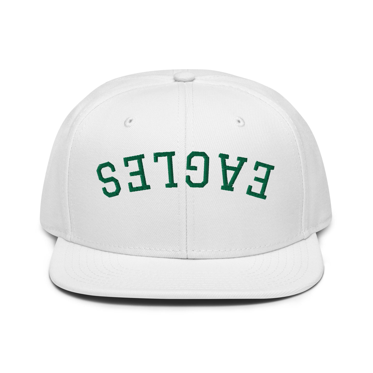 Upside-down Eagle Snapback Hat - Green