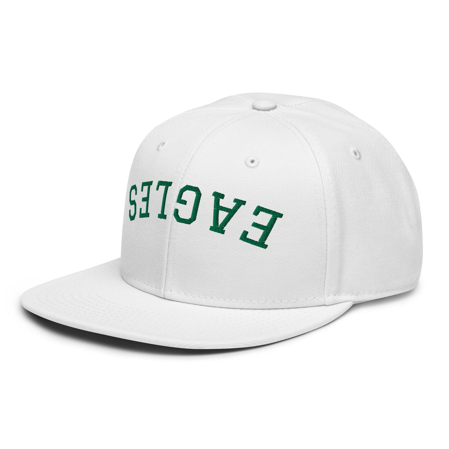 Upside-down Eagle Snapback Hat - Green