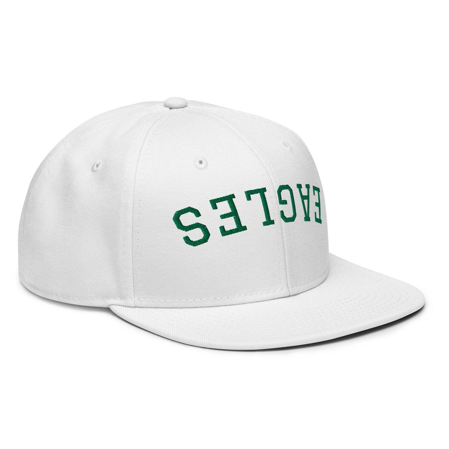 Upside-down Eagle Snapback Hat - Green